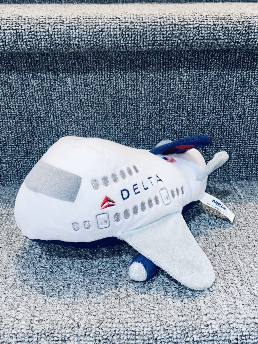 Daron Travel Delta Airlines Airplane with engine sound Airbus Jumbo Jet 8" Plush
